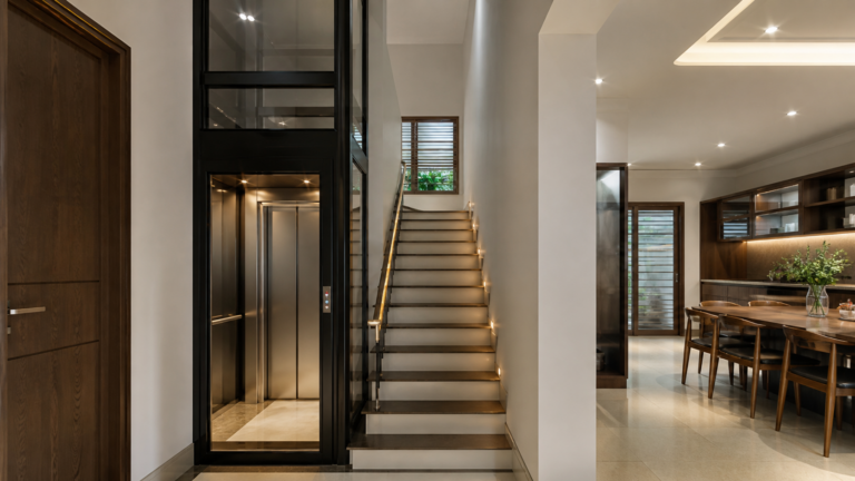thang máy nhà cải tạo - hình minh họa 1