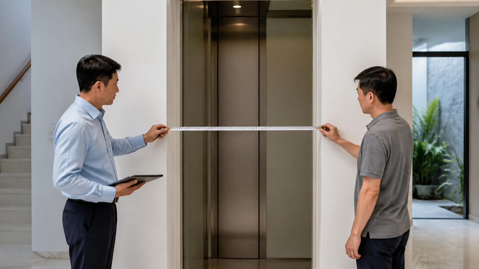 kích thước thang máy gia đình - hình minh họa 2