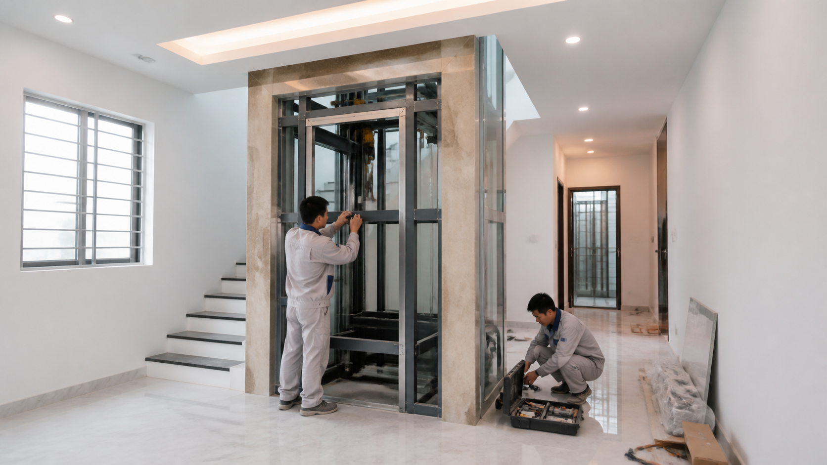 thang máy nhà cải tạo - hình minh họa 3