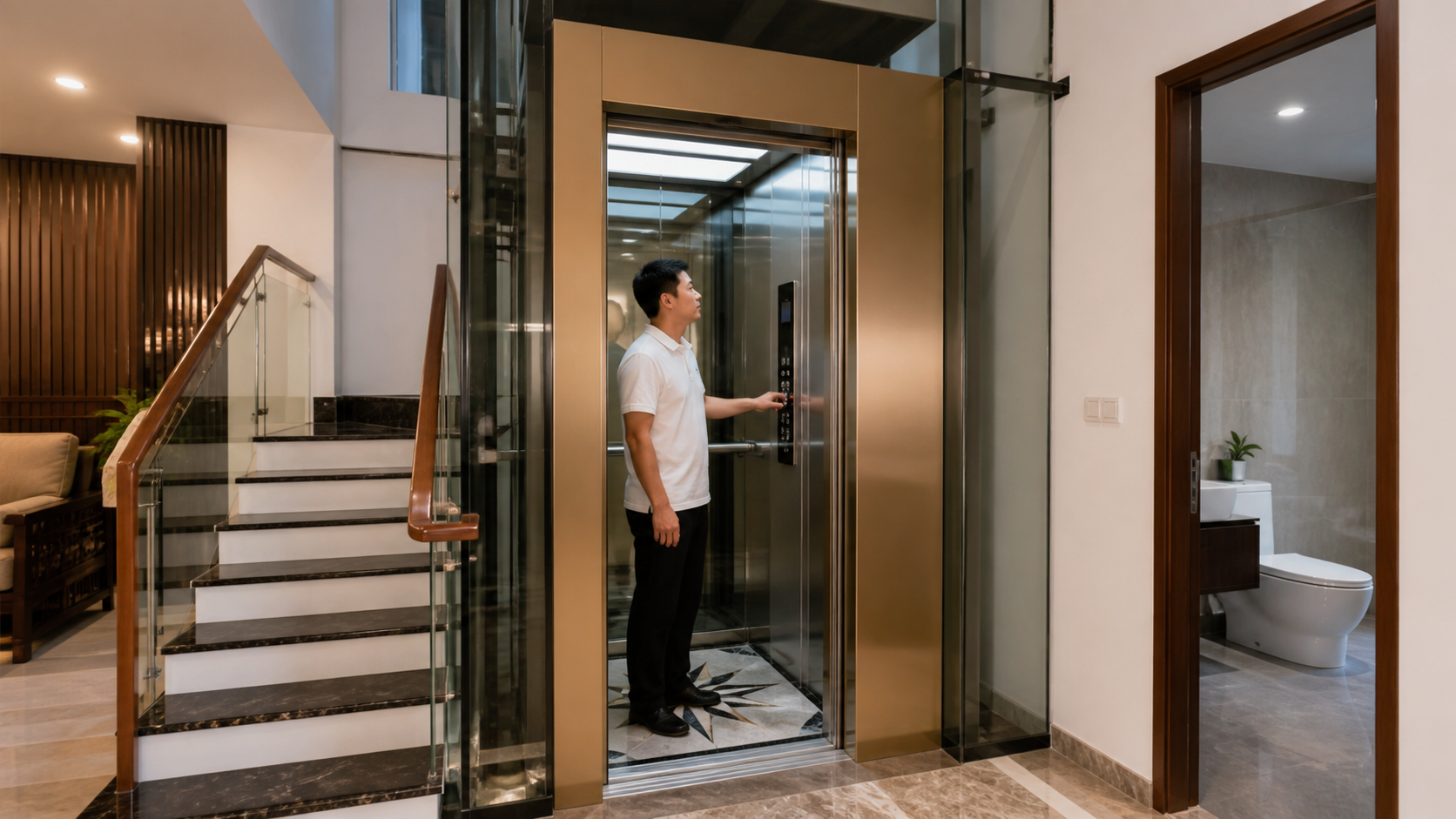 kích thước thang máy gia đình - hình minh họa 4