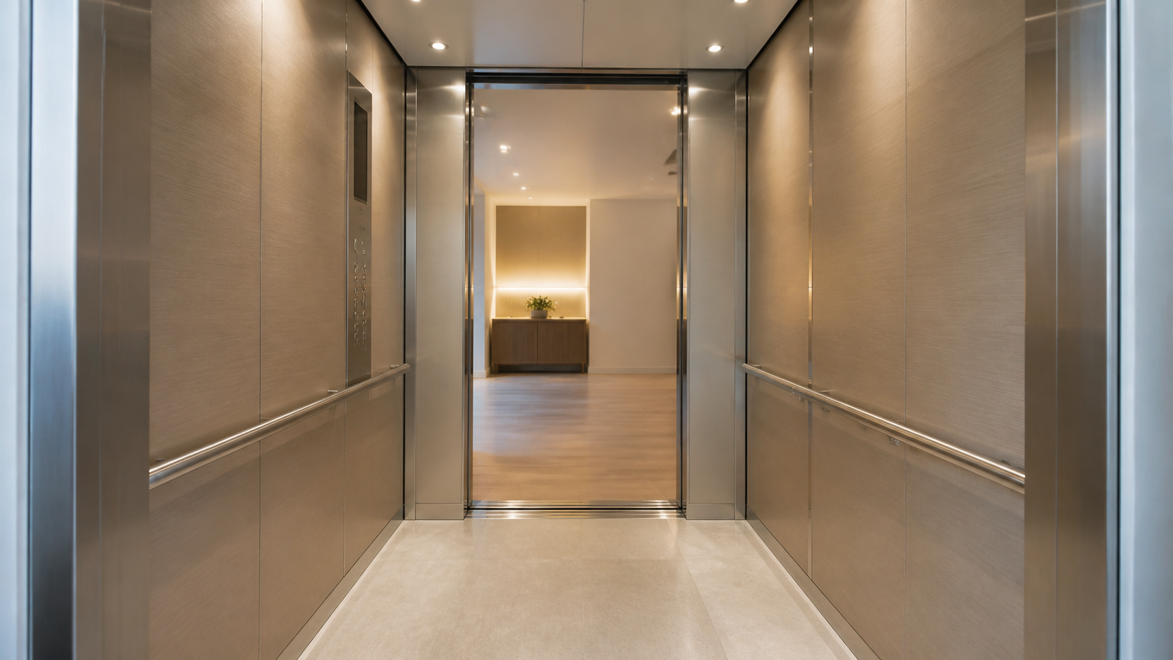 tay vịn cabin thang máy - hình minh họa 5