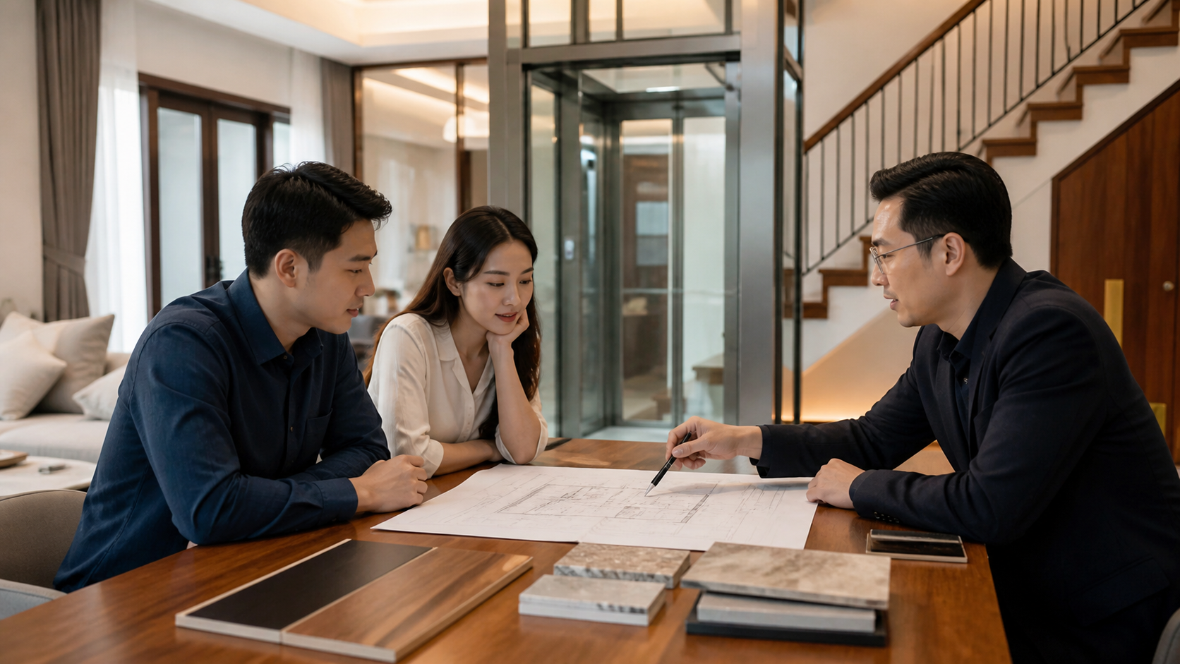 Tư vấn lựa chọn thang máy thủy lực và cáp kéo