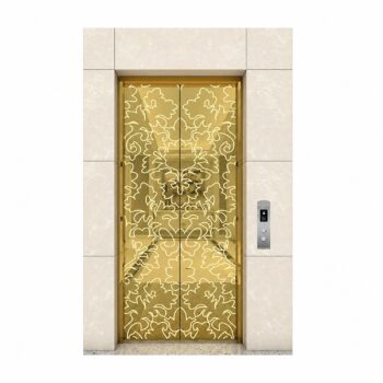Ketai DN-TM11 - cửa tầng titan vàng hoa văn | Ecolift Solution