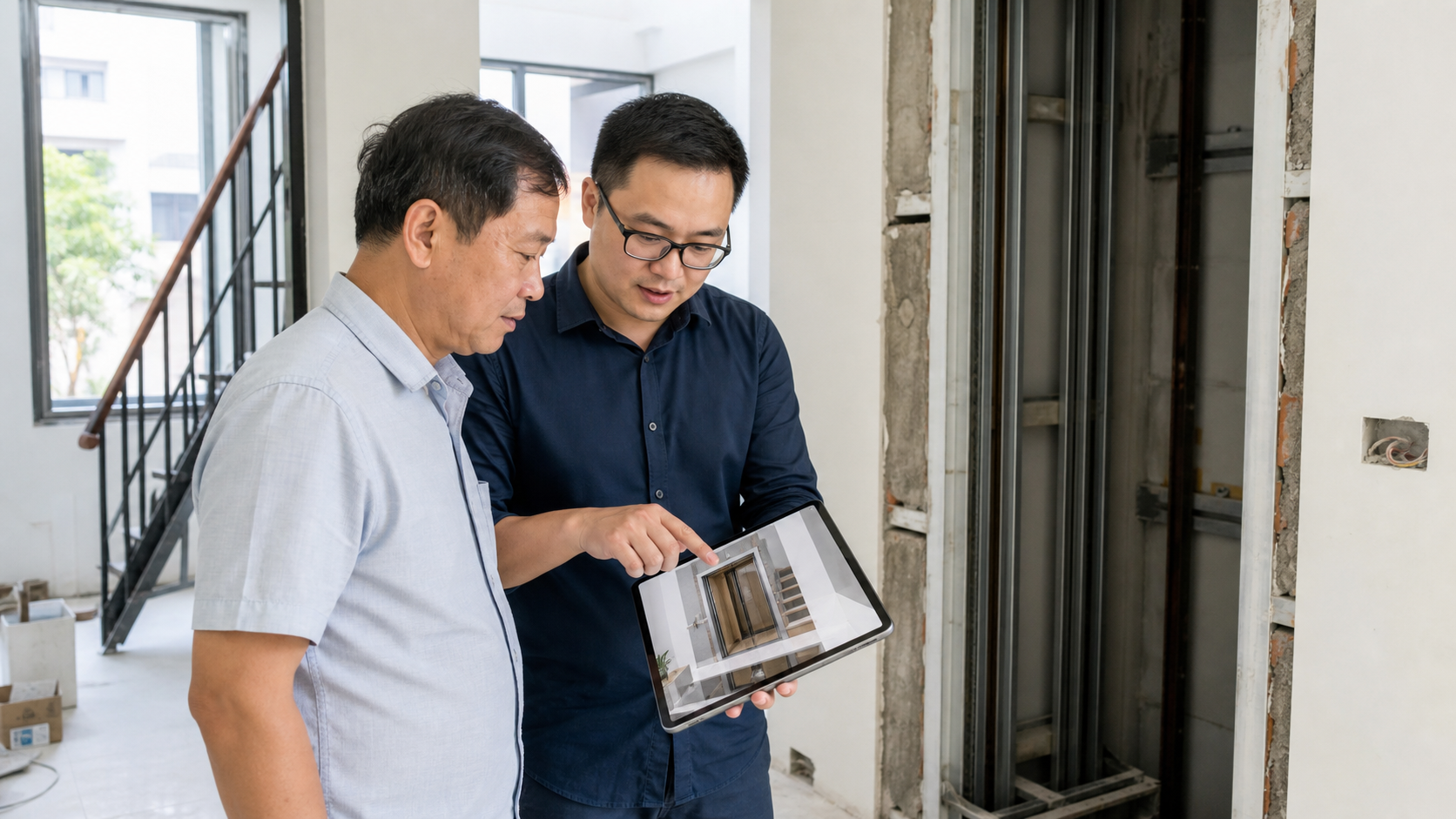 Kiến trúc sư Việt Nam tư vấn vị trí thang máy thủy lực